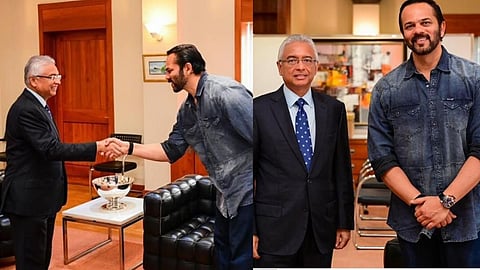 Rohit Shetty visiting Mauritius PM pravind jugnauth for shooting singham again ajay devgan
