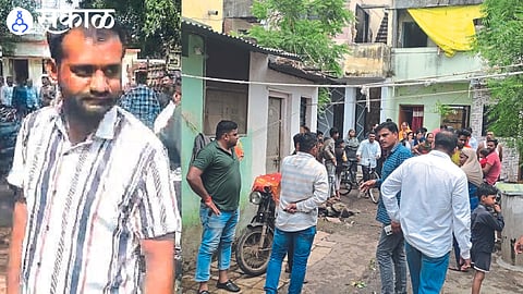 Deepak Bagul and a police team investigating in the Hudko area of Shivajinagar where the firing took place.