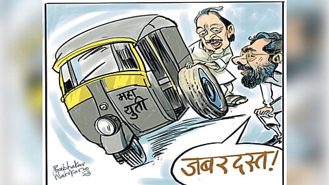 ding dang maharashtra politics eknath shinde ajit pawar shiv sena ncp bjp