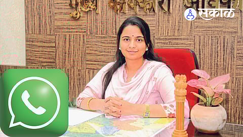 WhatsApp will be used for direct communication between CEO and Sarpanch nashik zp news