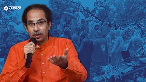 Uddhav Thackeray in Irshalwadi