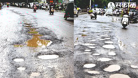 Road sweep in Municipal Office Chowk and in front of Police Petrol Pump