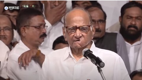 Sharad Pawar : अजित पवार गटाकडून करण्यात आलेल्या आरोपांना शरद पवारांकडून एका वाक्यात उत्तर, म्हणाले...