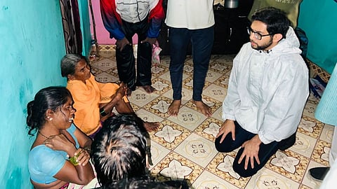 Aditya Thackrey in Irshalwadi