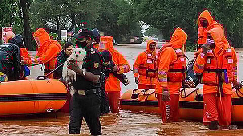 Chiplun Flood NDRF team