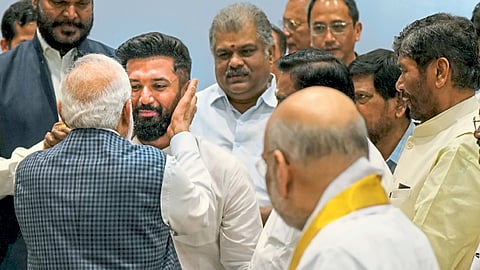 Narendra Modi and Chirag Paswan