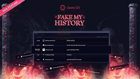 Opera GX Fake My History