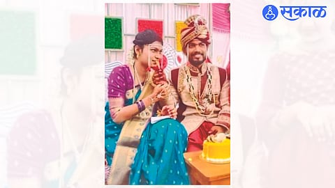 Shubham and Divya's wedding photo