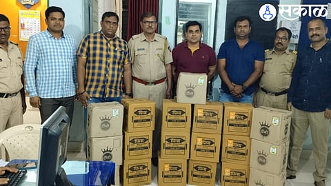 Illegal liquor stock worth 63 thousand seized in Lakhmapur Shivar nashik crime news
