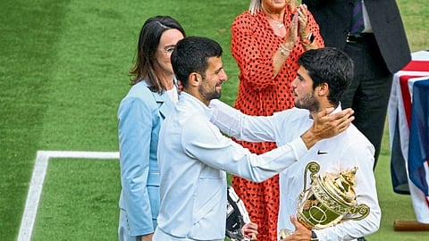 novak djokovic appreciate carlos alcaraz wins wimbledon hardest way  sport