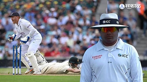 nitin menon outstanding umpiring ashes eng vs aus 5th test steve smith run out