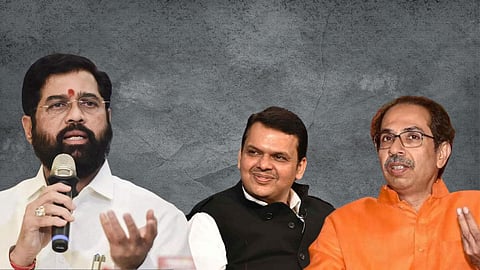 Eknath Shinde, Uddhav Thacekray and Devendra Fadnavis