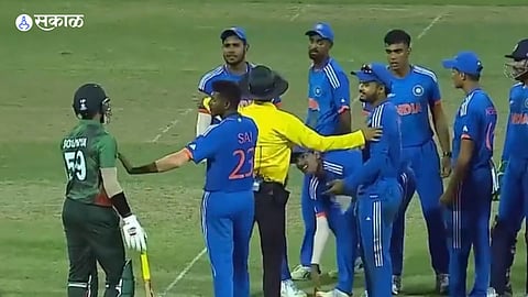India and Bangladesh Players Fight Video