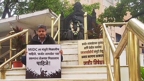 Rohit Pawar agitation for MIDC at Karjat Jamkhed Uday Samant promises to hold a meeting Assembly monsoon Session