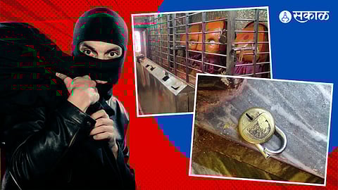 Robbers in Kakadwadi steal 25 lakhs worth of gold jewelry, including valuable goddess crowns. Police are investigating the crime."