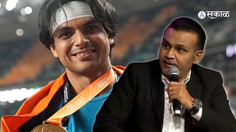 Neeraj Chopra Virender Sehwag