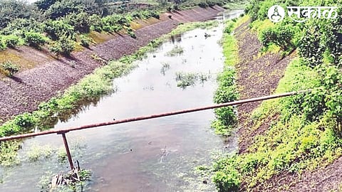 Circulation of water leaving the Kadwa Canal.