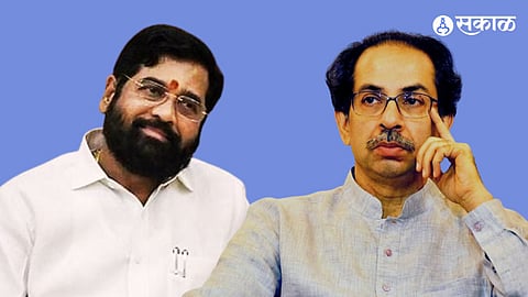EKnath shinde uddhav thackery