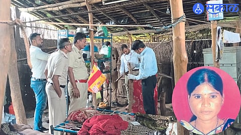 Officials of Sangvi Police Station during the Panchnama of nanda pawara murder incident site.