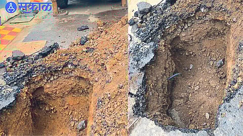 New roads reconstruction in Raisoni Nagar area for amrut yojana jalgaon news