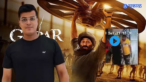 -young man Collapses & Dies In Lakhimpur Kheri Mall While On Way To Watch Gadar 2 Movie video viral vnp98