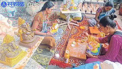 ganesh utsav 2023 ganesh idol from cow dung nashik news