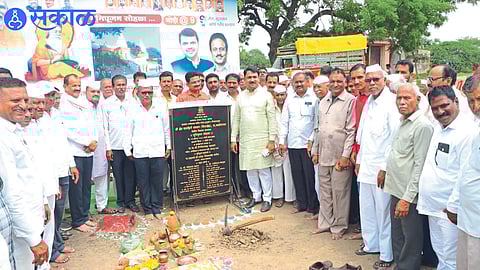 Bhumi Pujan by MP Unmesh Patil