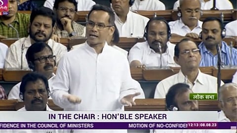 Congress Gaurav Gogoi_No confidence Motion in Loksabha
