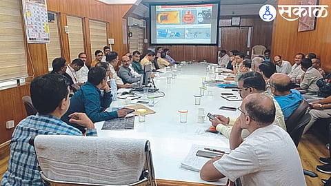 Officials participating in the meeting regarding Simhastha Kumbh Mela