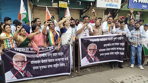 NCP against Chhagan Bhujbal over criticize sharad pawar politics pune