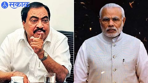 eknath khadse comment on narendra modi statement about shiv sena bjp group nashik news