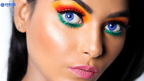 Tricolor Make up for Independence Day 2023