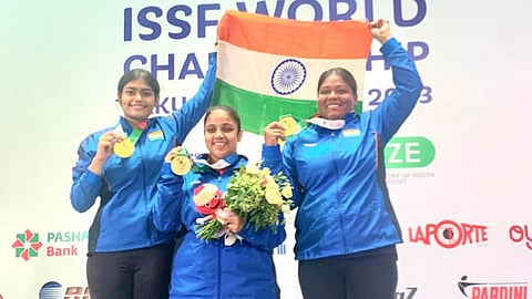 Sakshi Suryavanshi Team in Free Pistol Event