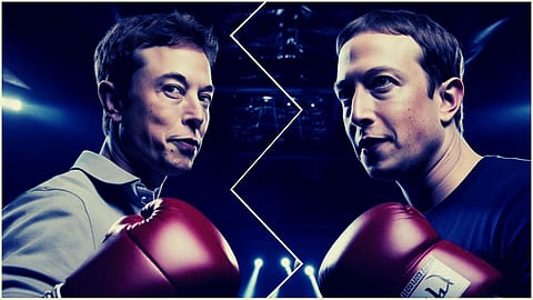 Musk Vs Zuck Cage Fight