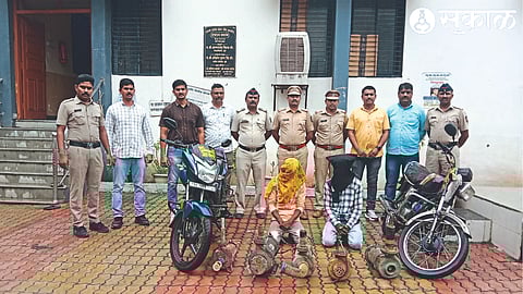 Assistant Police Inspector Ganesh Phad and colleagues arrested the power pump thieves.