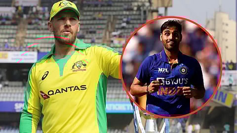 Aaron Finch Bhuvneshwar Kumar