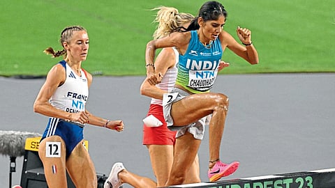 world athletics championships 2023 eight india players parul choudari neeraj chopra ramesh ajmal ramesh