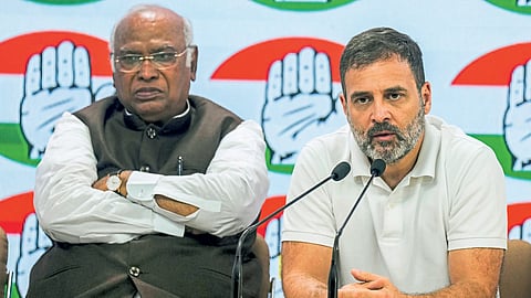 mallikarjun kharge and rahul gandhi