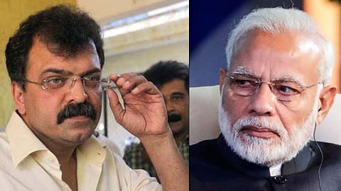 Jitendra Awhad and Narendra Modi