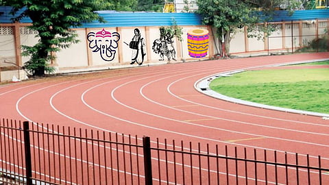sport players not allowed but dol tasha practice allowed in sanas ground pune