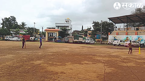 Vehicles parked on grounds