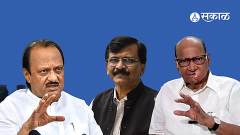 sanjay raut sharad pawar ajit pawar