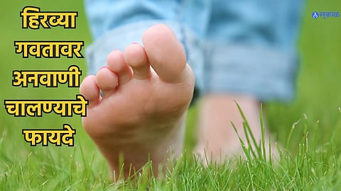 benefits of walking barefoot on grass