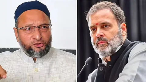Rahul Gandhi and asaduddin owaisi