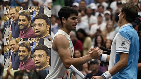 MS Dhoni US Open 2023: यूएस ओपनची सेमीफायनल पाहण्यासाठी गेला थाला, मित्रांसोबतचा video viral