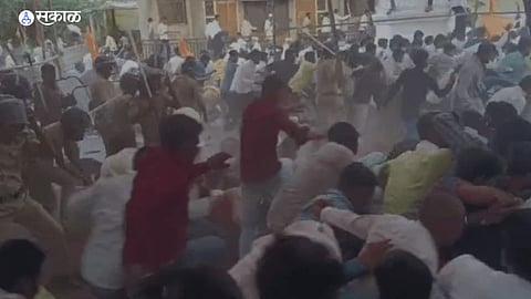 Lathicharge On Maratha Reservation Protesters Jalna