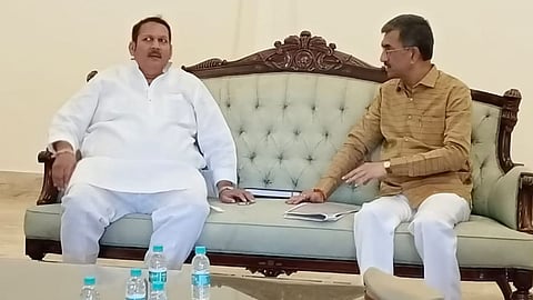 Minister Shambhuraj Desai met MP Udayanraje Bhosale Maratha reservation