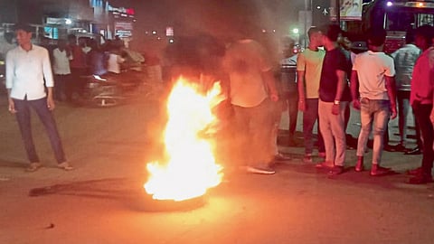 Youth commits suicide for Maratha reservation Madaj incident in Dharashiv villagers aggressive politics