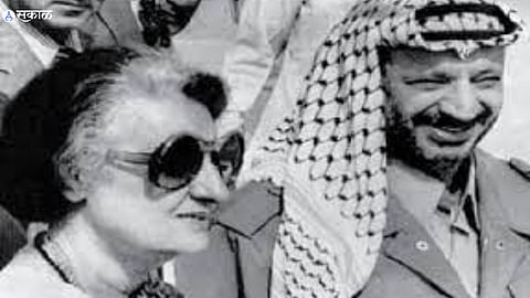 Indira Gandhi Yasir Arafat