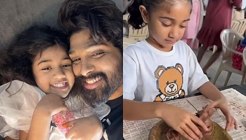 Ganesh Chaturthi 2023 Allu Arjun Daughter Arha making
